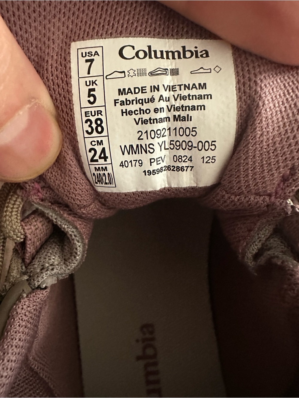 Columbia Women's Taupe/Pink Trail Shoe - Low-Cut Hiking Sneaker - Picture 2 of 4